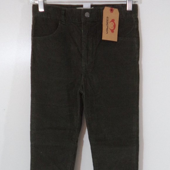 High rise skinny cordoroy pants olive green NWT Appaman Inc Lower East Side NYC - Picture 3 of 9